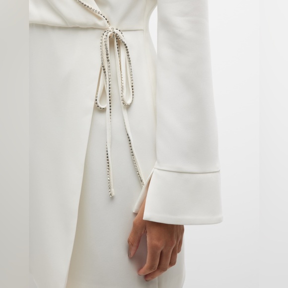 Cinq A Sept Barette Rhinestone Mini Wrap Dress - Picture 8 of 9